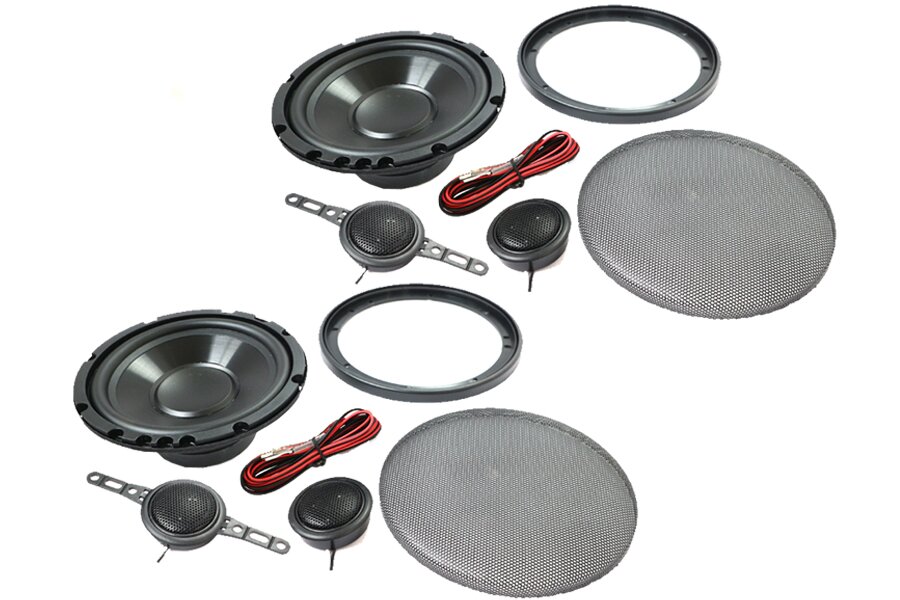 165mm (6.5 inch) 4ohm, 120W 2-Way speaker, tweeter and grille set