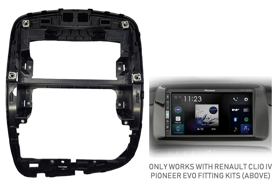 Renault Clio IV (2012 Onwards) fascia adapter panel (FOR RENAULT CLIO EVO FITTING KITS ONLY)