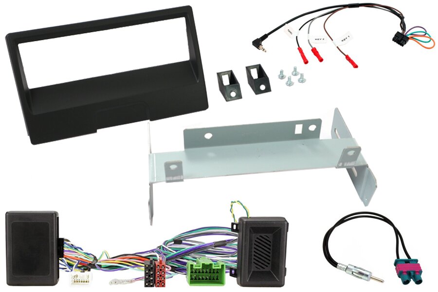 Volvo C30/C70/S40/V50 Single DIN car stereo upgrade fitting kit (AMPLIFIED)