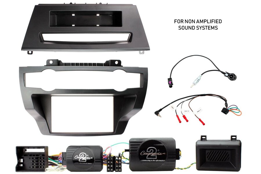 BMW X5/X6 (2007-2014) Double DIN car stereo upgrade fitting kit (NON-AMPLIFIED MODELS)