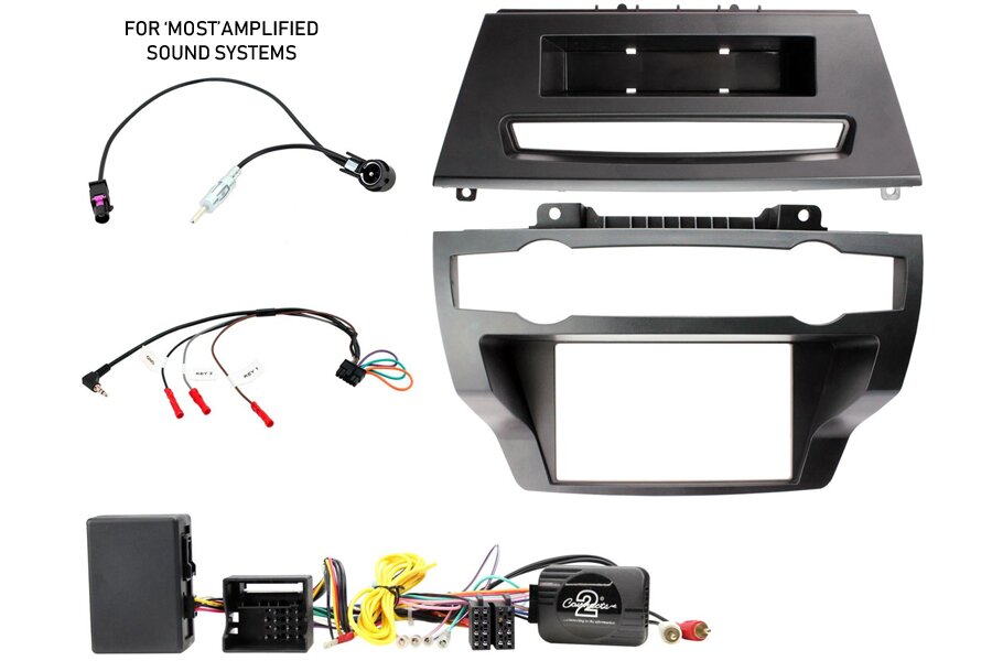 BMW X5/X6 (2007-2014) Double DIN car stereo upgrade fitting kit (MOST AMPLIFIED MODELS)