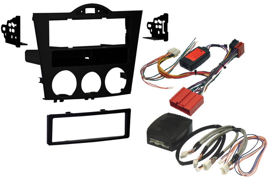 Mazda RX-8 (2004-2008) Single DIN car Stereo upgrade fitting kit with Steering wheel controls