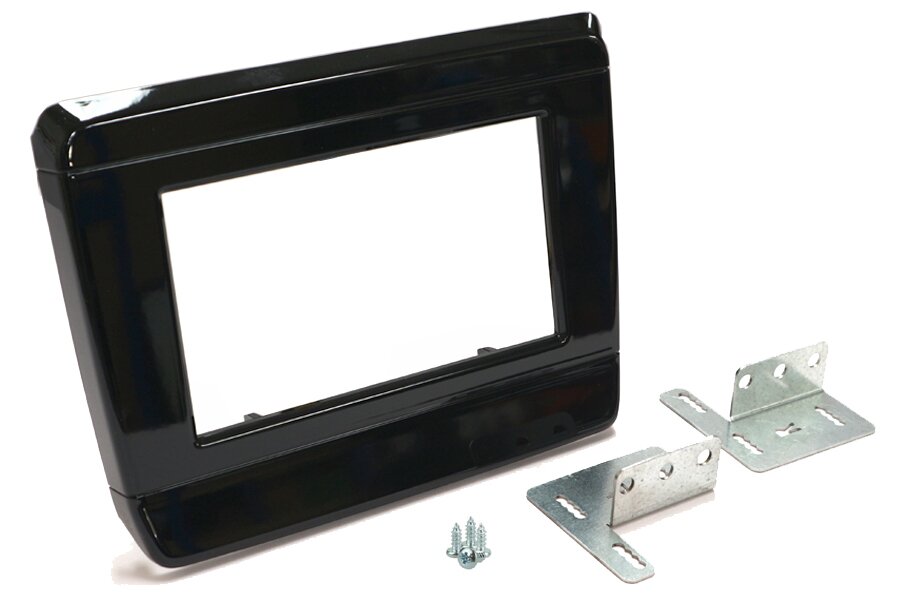 Isuzu D-Max (2020 Onwards) Double DIN car radio fascia adapter panel (PIANO BLACK)