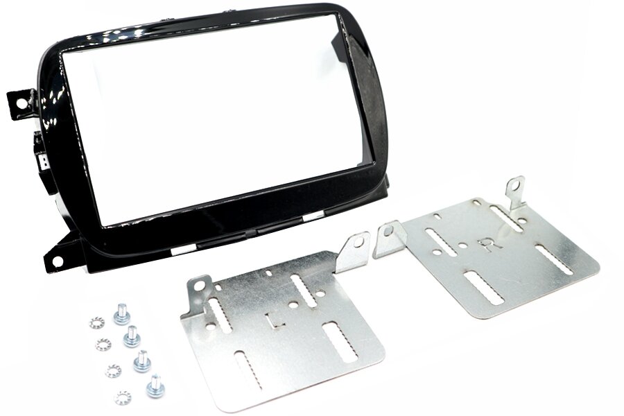 Fiat 500 (2016-2021) Uconnect 7" Double DIN Radio fascia (GLOSS BLACK)