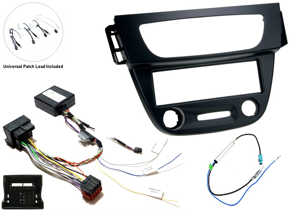 Renault Megane III (2008-2012) Single DIN car stereo upgrade fitting kit (MATT BLACK)
