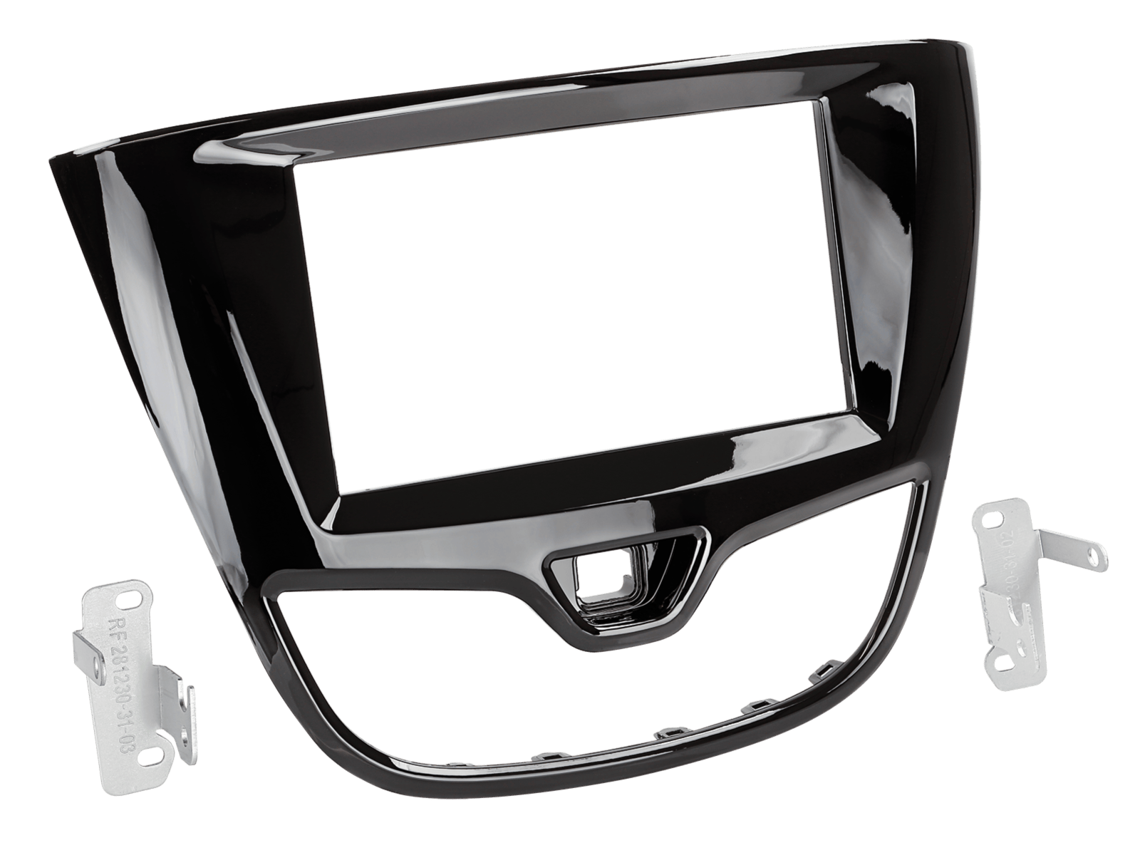 Vauxhall Viva / Opel Karl 15-17 (3 bar) Double DIN car audio fascia kit (GLOSS BLACK)