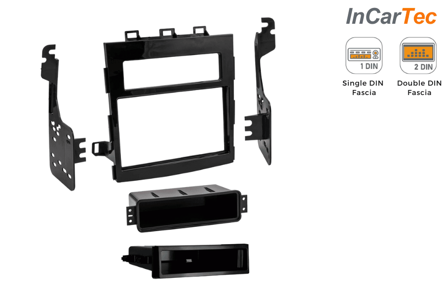 Subaru Impreza (2017 Onwards) Single/ Double DIN car audio stereo fascia kit (GLOSS BLACK)
