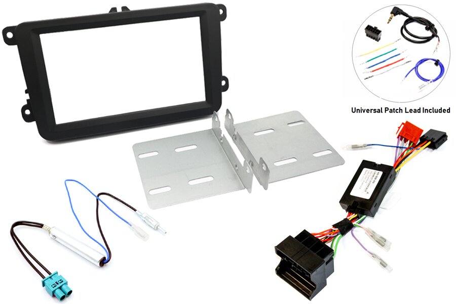 Volkswagen (Composition Colour and Media) Double DIN car stereo upgrade fitting kit