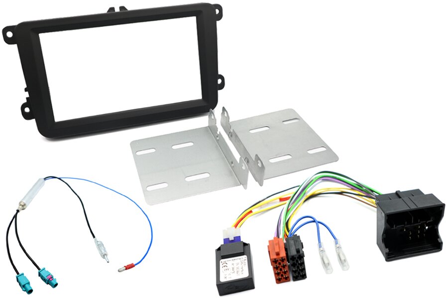 Volkswagen Double DIN car stereo upgrade fitting kit (WITHOUT STEERING WHEEL CONTROLS) RCD300 RCD500