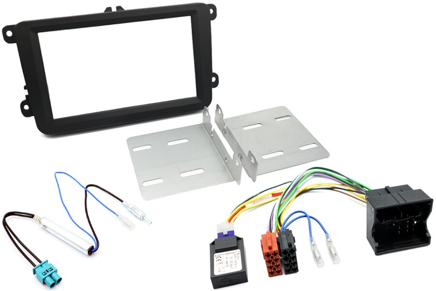 Volkswagen Double DIN car stereo upgrade fitting kit (WITHOUT STEERING WHEEL CONTROLS)
