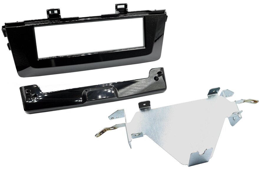 Kia Picanto (2017 Onwards) Single DIN car audio fascia adapter panel (PIANO BLACK)