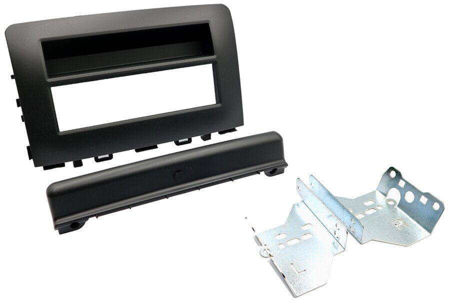 Kia Rio (2017 Onwards) Single DIN car audio fascia adapter panel (MATT BLACK)