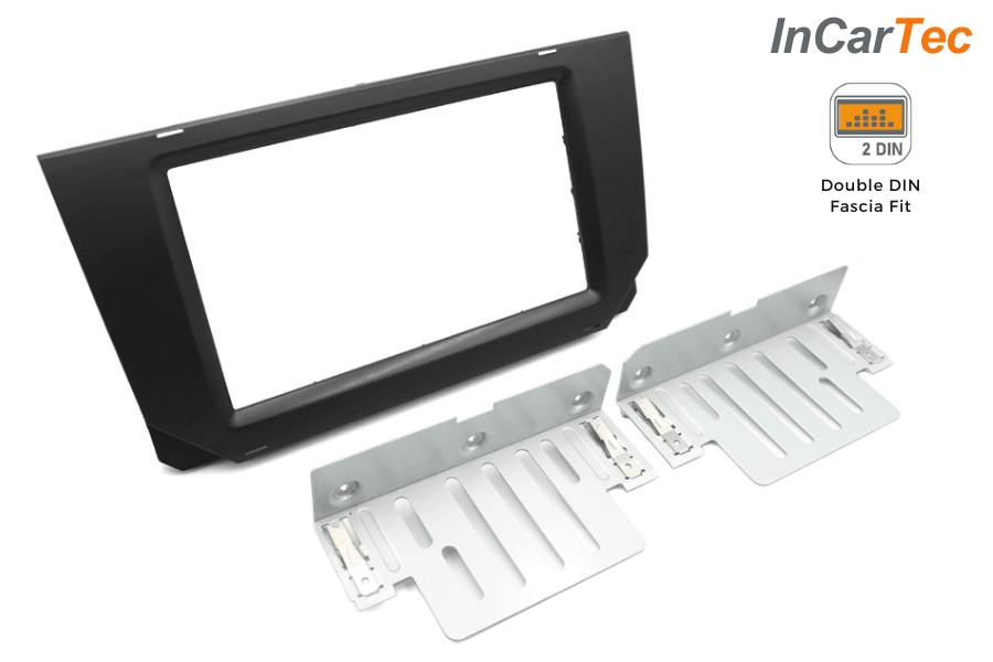 Seat Ibiza and Arona (2017-2021) Double DIN car audio stereo fascia adapter (MATT BLACK)