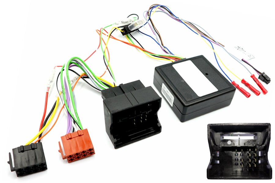 Volkswagen, Seat, Skoda steering wheel control interface and radio adapter cable
