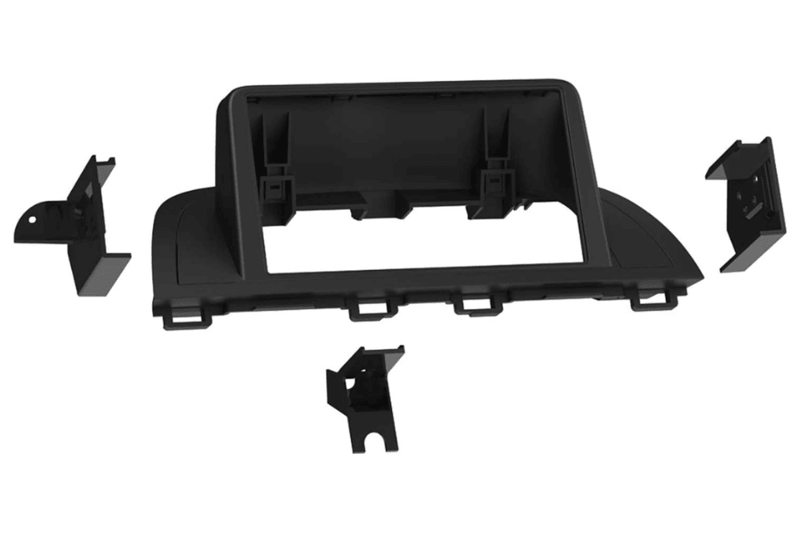 Mazda 3 2014-2018 Double DIN (Single Chassis) car stereo fascia adapter (MATT BLACK)