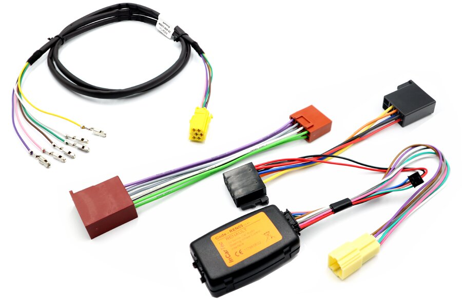 Renault Trafic Radio Steering Wheel Control Interface with Loom Extension to Stalk Paddle