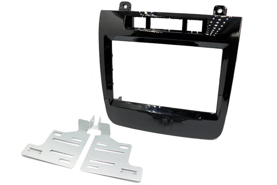 Volkswagen Touareg (2010-2014) Double DIN car audio fascia adapter panel (GLOSS BLACK)
