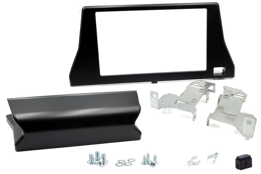 Citroen Berlingo, Peugeot Partner 2018 Double DIN (Single Chassis) radio fascia adapter (MATT BLACK)
