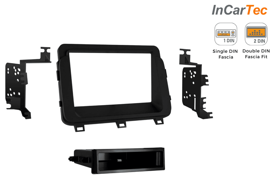 Kia Optima 2014 - 2015 (without OEM navigation) Single/Double DIN car audio fascia adapter panel