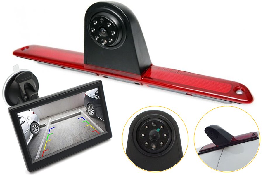 Mercedes Sprinter, VW Crafter (2006-2016) high level brake light camera and monitor kit