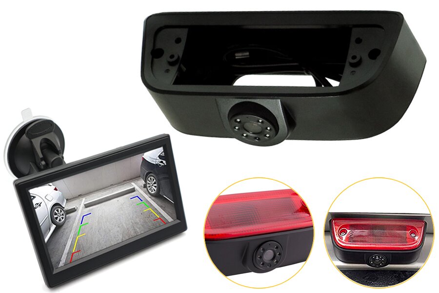 Nissan NV200 (2010 Onwards) high level brake light camera and monitor kit