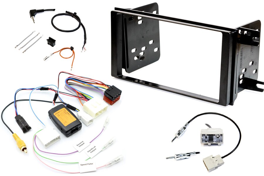 Subaru (2007-2015) Double DIN car stereo fitting kit with camera retention (OEM KENWOOD NAV)