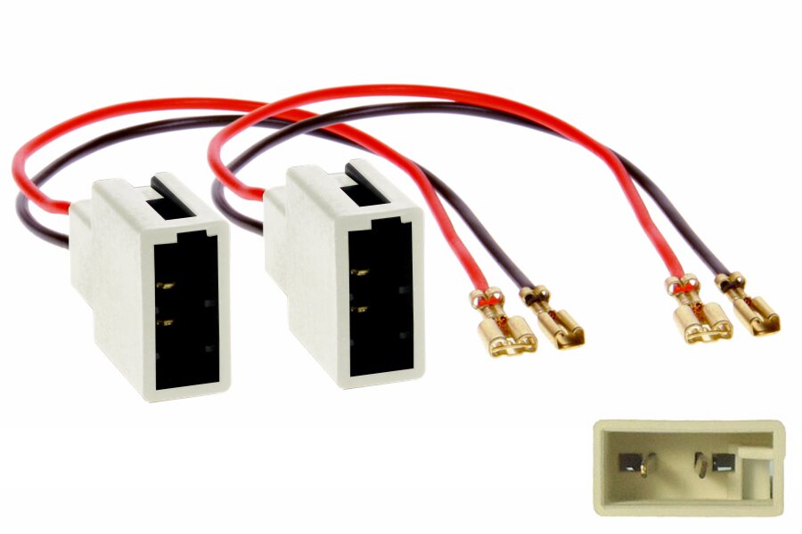 Isuzu D-Max, Lexus RX, Mitsubishi aftermarket speaker adapter cables (PAIR)