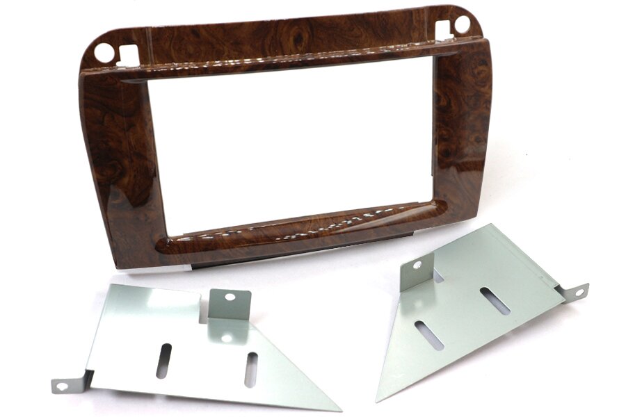 Mercedes CL-Class (C215) S-Class (W220) (2002-2006) Double DIN car audio fascia panel (WOOD EFFECT)