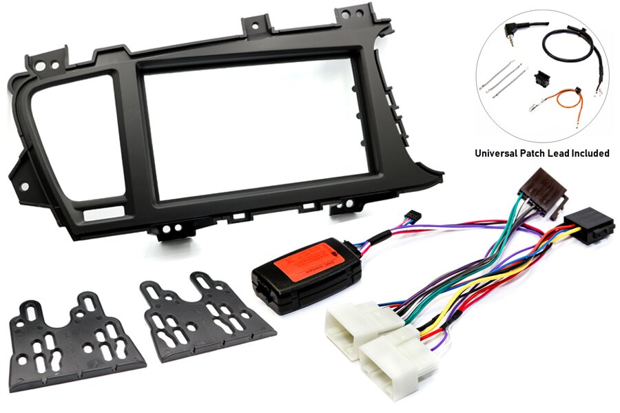 Kia Optima (2010-2014) Double DIN car stereo upgrade fitting kit (STANDARD AUDIO)