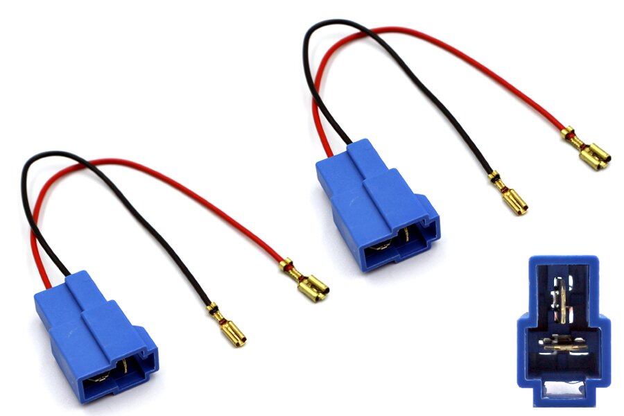 Perodua, Proton car audio speaker adapter cable leads (Pair)