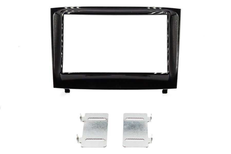 Fiat Doblo 15-22, Opel Combo 15-17, RAM ProMasterCity Double DIN fascia panel (GLOSS BLACK)