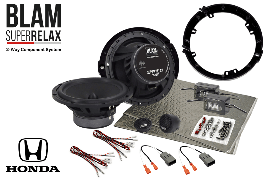 Honda Accord, Civic, CR-V, CR-Z, HR-V 165mm (6.5 Inch) BLAM RELAX car speaker upgrade fitting kit