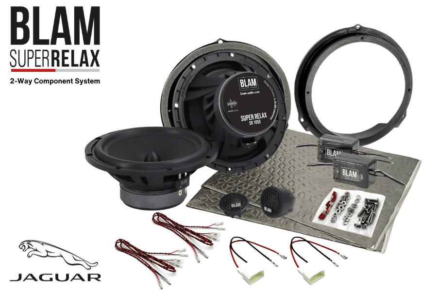 Jaguar E-Pace, F-Pace, I-Pace, XF, XJ 165mm (6.5 Inch) BLAM RELAX car speaker upgrade fitting kit