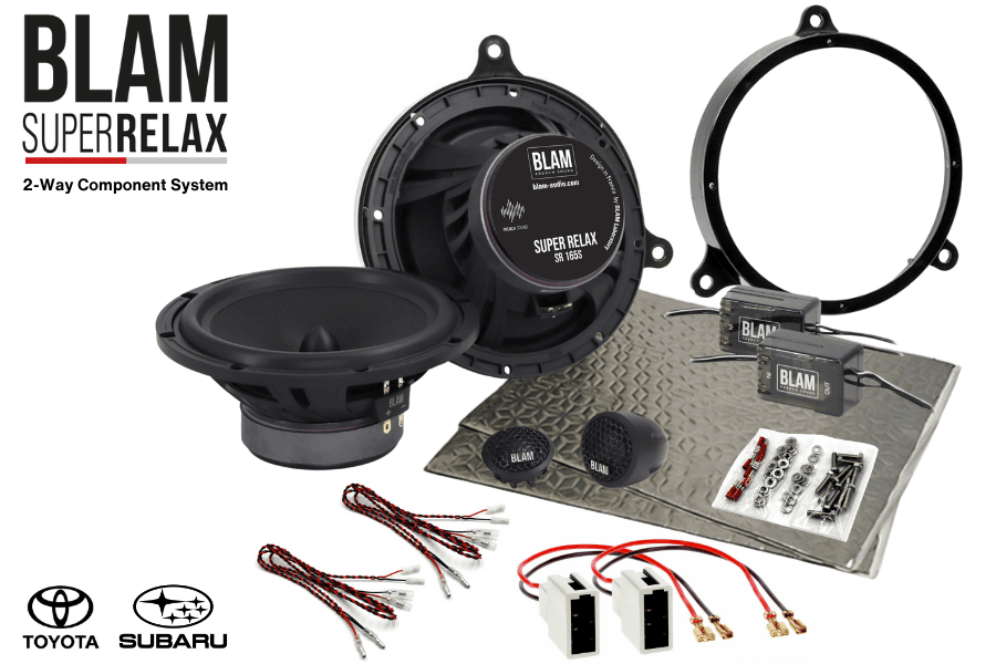 Toyota, Subaru Impreza 165mm (6.5 Inch) BLAM RELAX car speaker upgrade fitting kit