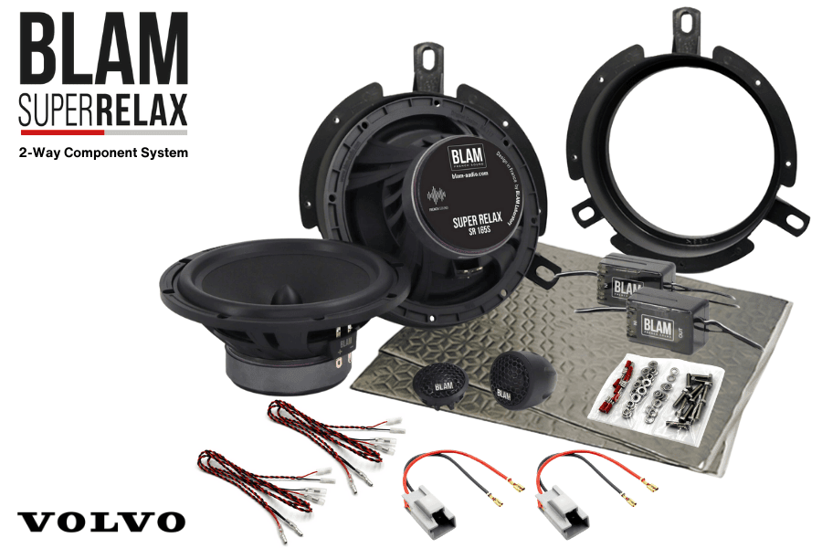 Volvo C, S, V, XC-Series 165mm (6.5 Inch) BLAM RELAX car speaker upgrade fitting kit