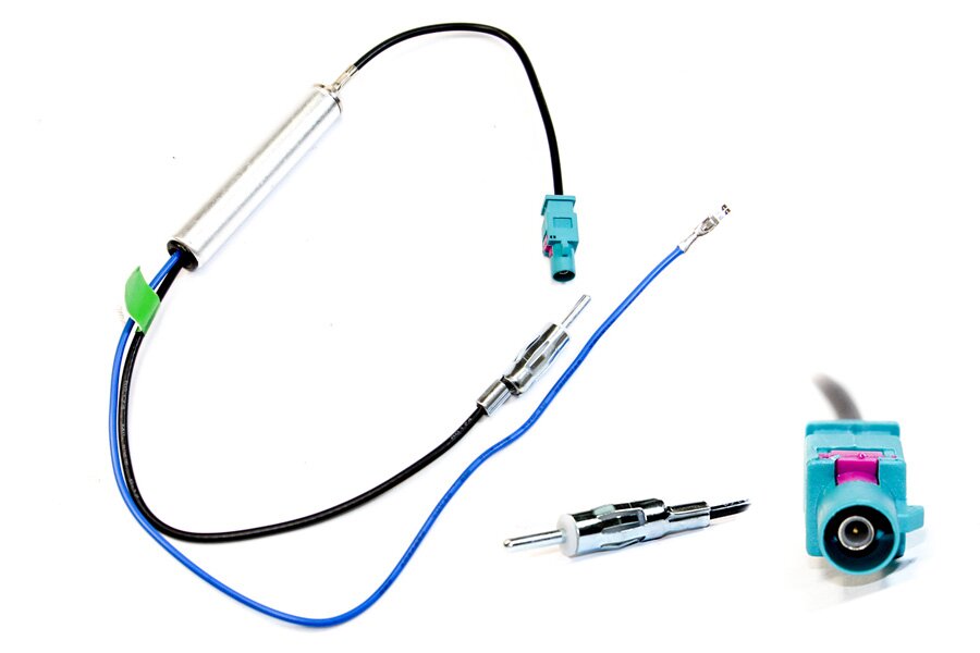 Fakra to Male DIN aerial antenna adapter cable (With 12v phantom power)'