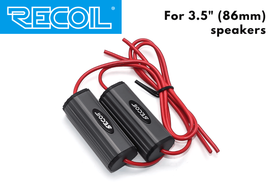 RECOIL Tweeter Bass Blockers/ Filters/ Capacitors (FOR 3 INCH (86mm) SPEAKERS)