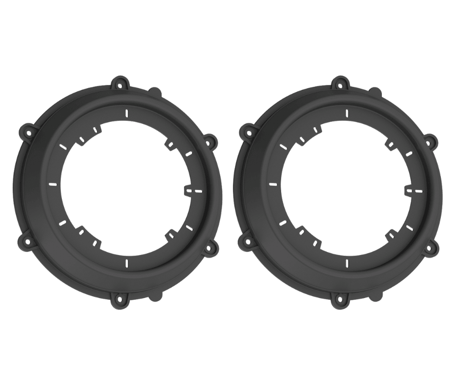 Porsche 911. Boxster, Panamera 165mm front door speaker adapter rings/panels 