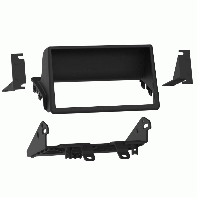 Mazda 2 (2014 on) CX-3 (2016 on) Double DIN (Single Chassis) car radio fascia adapter (MATT BLACK)