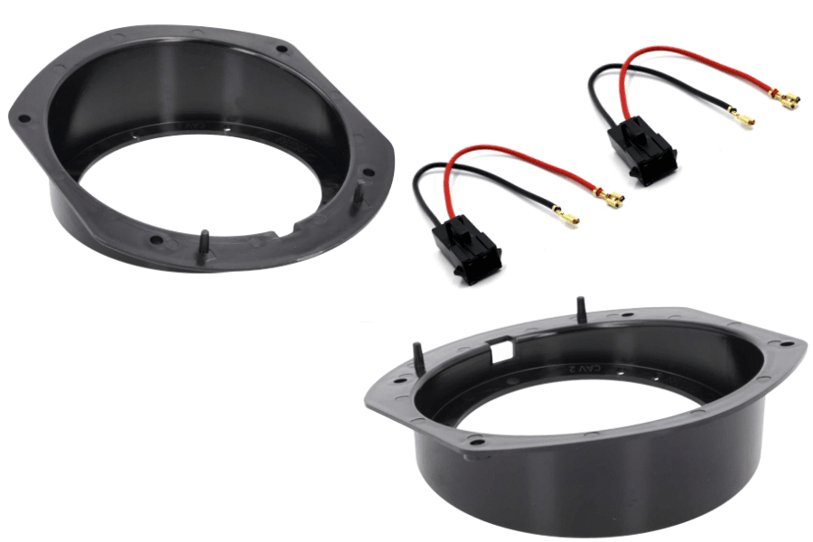 Tesla Model S 130mm rear door speaker upgrade fitting kit
