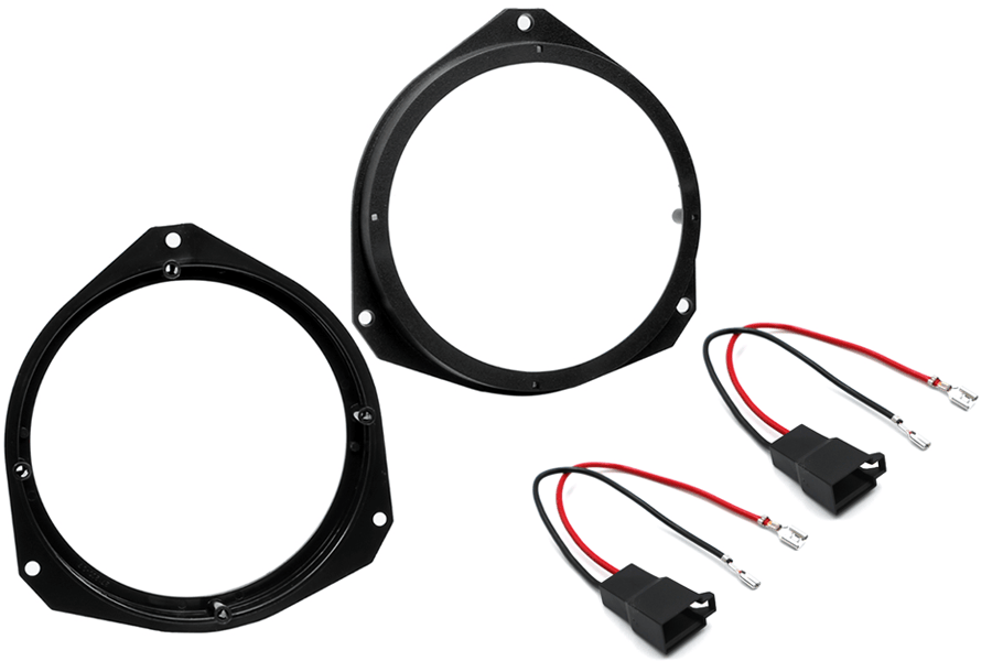 Abarth, Alfa Romeo, Citroen, Fiat, Vauxhall 165mm (6.5 Inch) speaker upgrade fitting kit