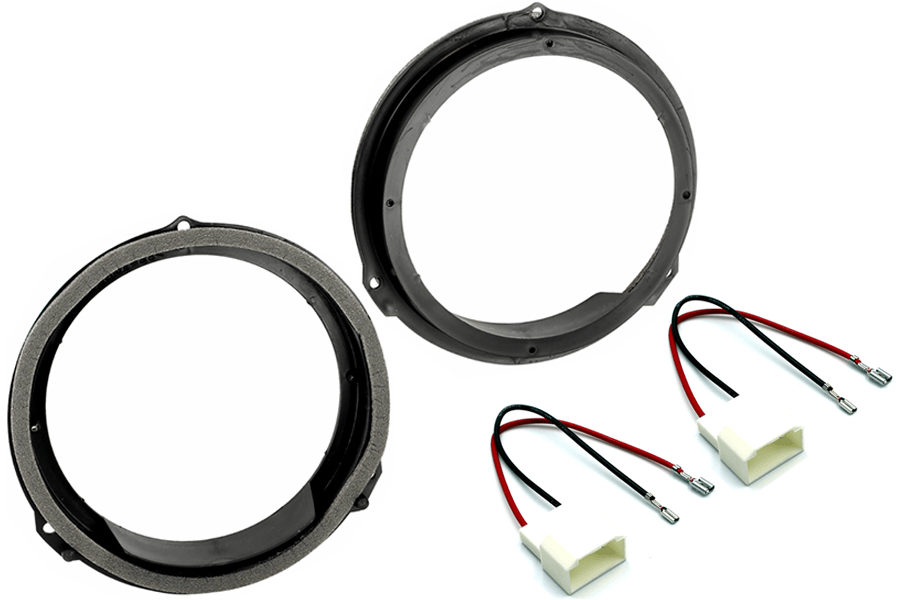 Jaguar E, F, I, XE, XF, XJ 165mm (6.5 Inch) speaker upgrade fitting kit