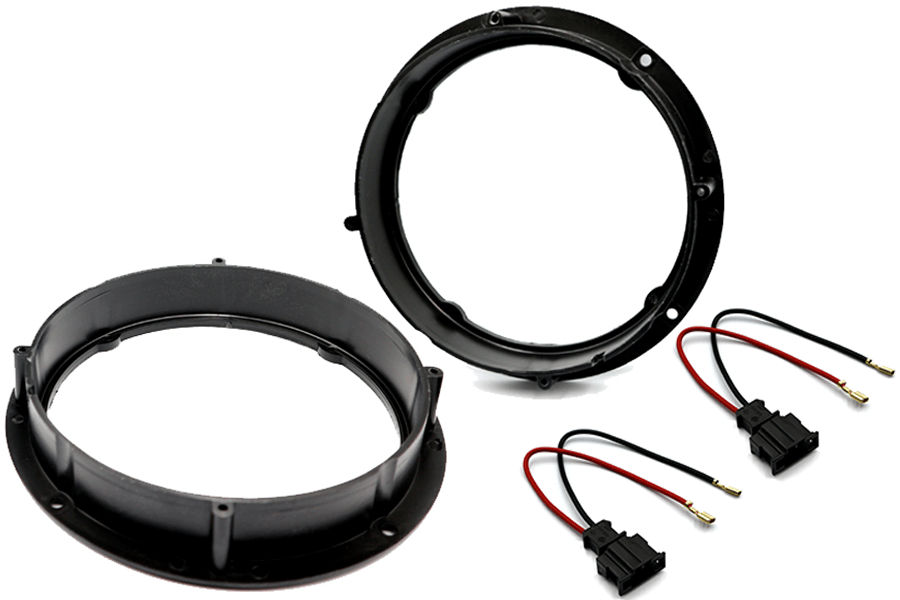 Skoda 165mm (6.5 Inch) front or rear door speaker upgrade fitting kit
