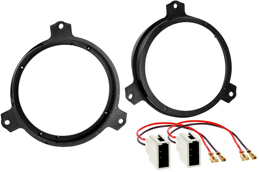 Toyota Aygo, Citroen C1, Peugeot 108 165mm (6.5 Inch) speaker upgrade fitting kit