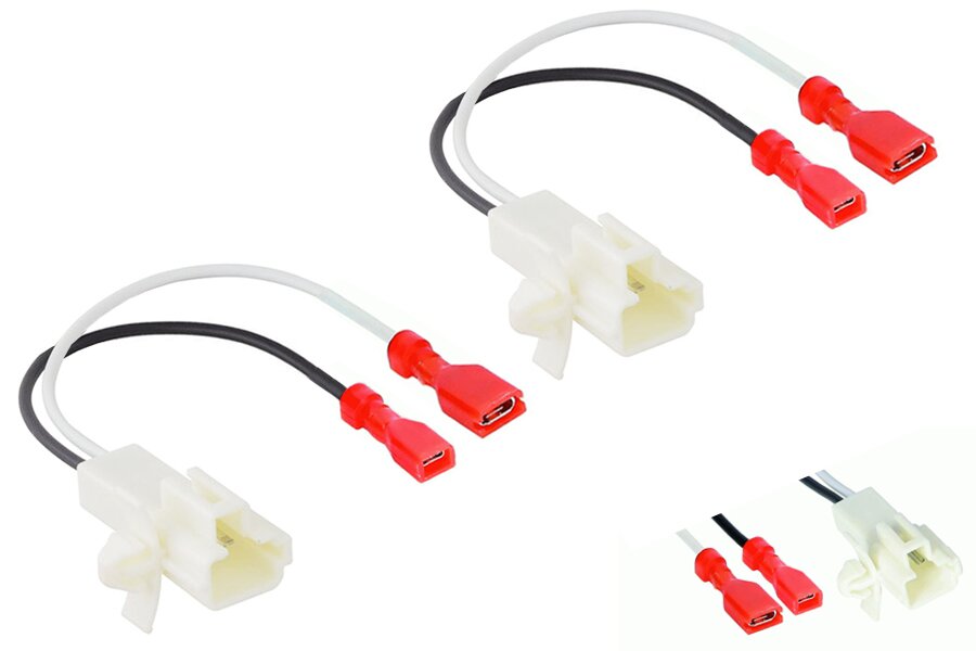 Toyota Corolla, Rav4, Celica (pre-2002) Speaker Adapter Leads Cables (Pair)