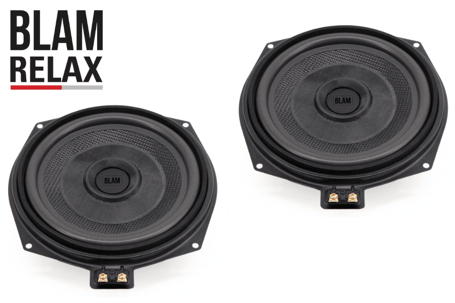 BLAM RELAX BM 200WN BMW 200mm (8 inch) extra-flat underseat car subwoofers (PAIR)