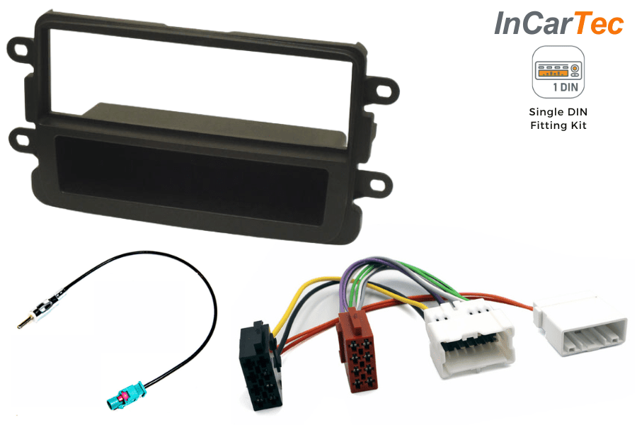 Dacia Duster, Dokker, Lodgy, Logan, Sandero Single DIN car stereo fitting kit (WITHOUT SWC)