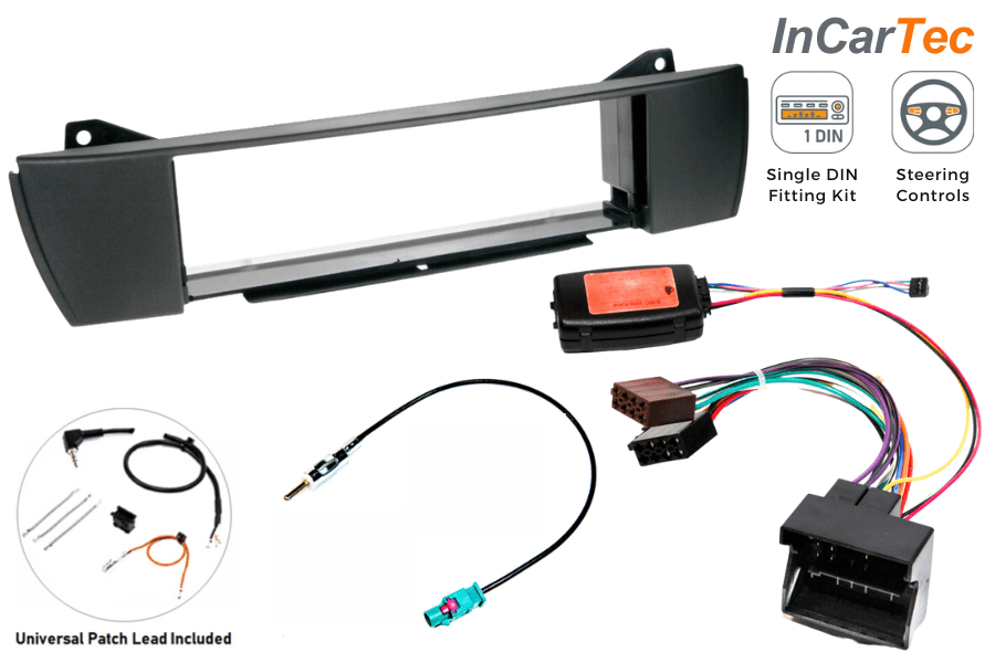 BMW Z4 (E85) (03-09) Z4 Roadster (E86) (06-08) Single DIN stereo upgrade fitting kit (WITH SWC)