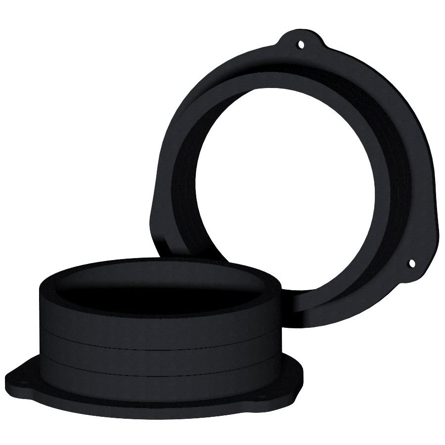 Audi Q7 (4M) 2016 onwards 165mm (6.5 inch) rear speaker panel adapter rings (MDF)