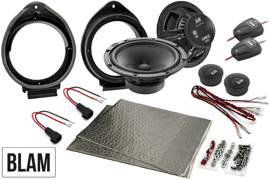 GM (Chevrolet, Holden, Vauxhall) 165mm (6.5 Inch) complete BLAM EXPRESS speaker upgrade fitting kit